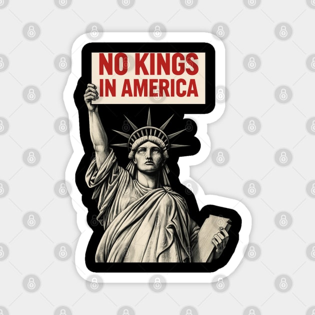 No-Kings-In-America Magnet by Creatifly Graphic Tees
