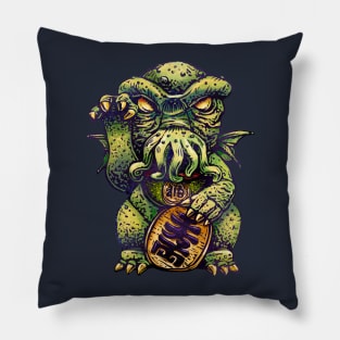 Cthulhu Maneki-Neko Lucky Shirt Pillow