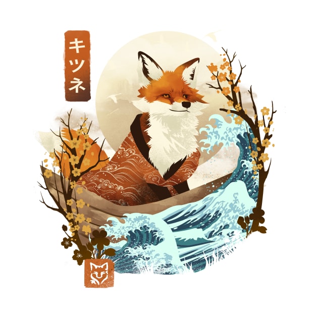 The Great Wave Fox by DANDINGEROZZ