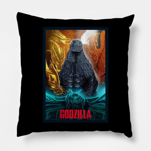 godzilla Pillow by naslineas