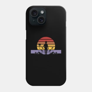 Israeli Soldier Retro Sunset Phone Case