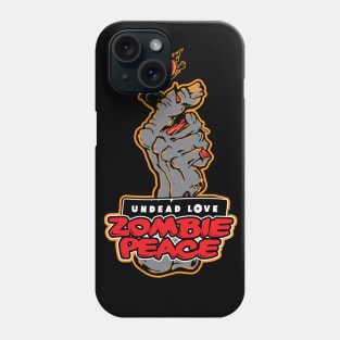 Undead Love - Zombie Peace Sign Phone Case