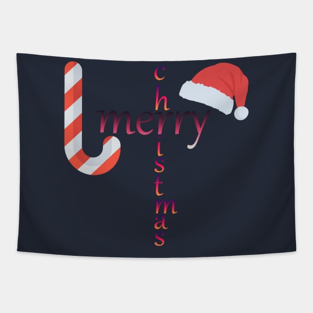 merry christmas gift Tapestry by simoo