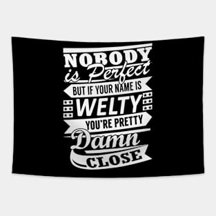 Nobody is Perfect WELTY Pretty Damn Close Tapestry