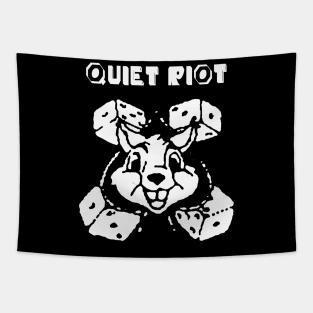 quiet riot rabbit dice Tapestry