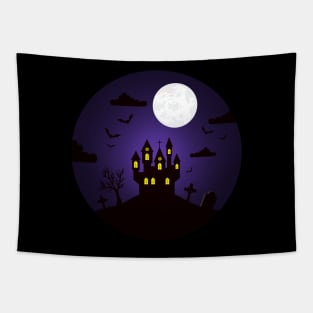 Halloween - Dracula Castle Tapestry
