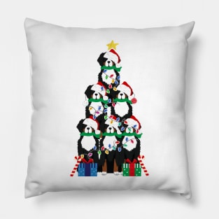 Bernese Mt Dog Puppy Christmas Tree Pillow