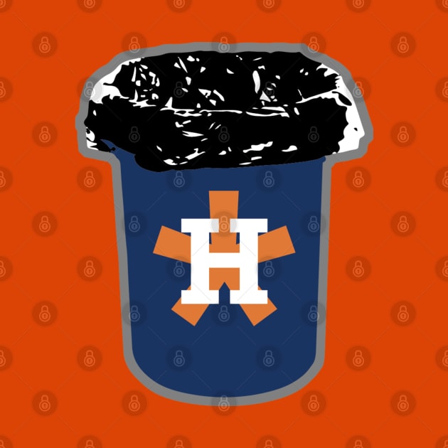 Houston Asterisks Trashcan by dopelope