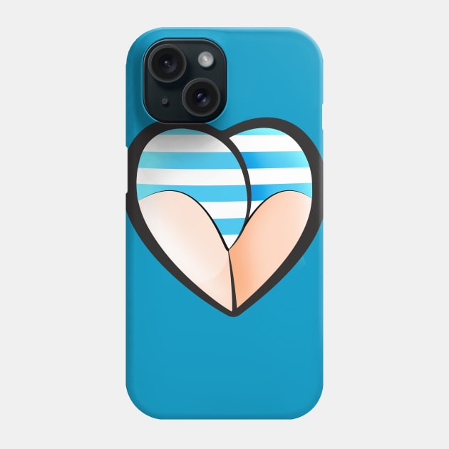 Heart shaped butt and Pantsu Phone Case by SFFMuseElsa