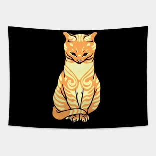 Orange Tabby Cat Tapestry