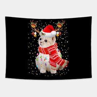 Munchkin Cat Christmas Tapestry