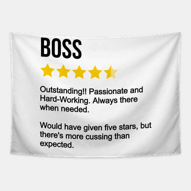 Boss Review Tapestry by IndigoPine