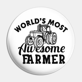 Farmer - World's most awesome farmer Pin