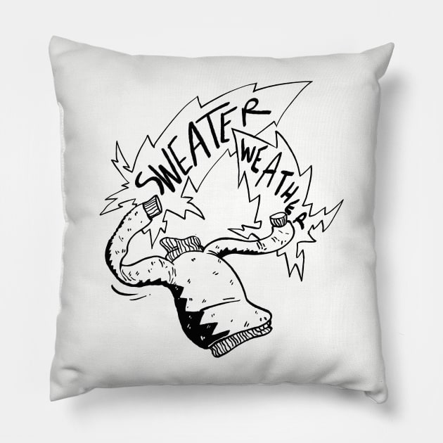 Sweater Weather Pillow by neilkohney