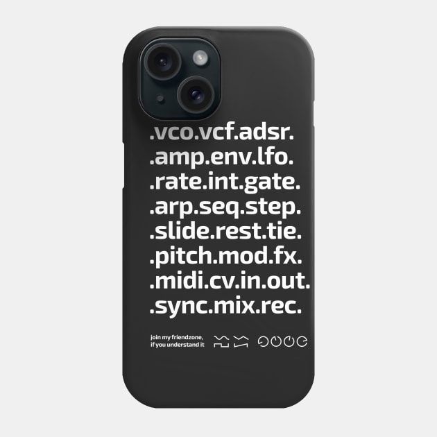 Settings 1.1 Phone Case by Synthshirt