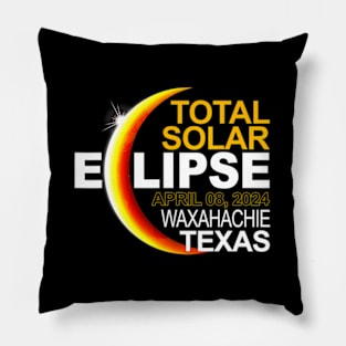 Waxahachie Texas Total Solar Eclipse April 8 2024 Pillow