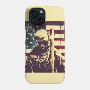 I Stand for the flag and kneel for the cross Phone Case
