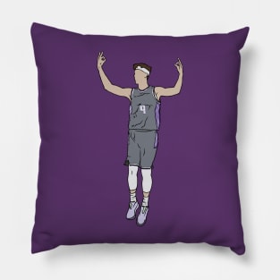 Kevin Huerter 3 Point Celebration Pillow