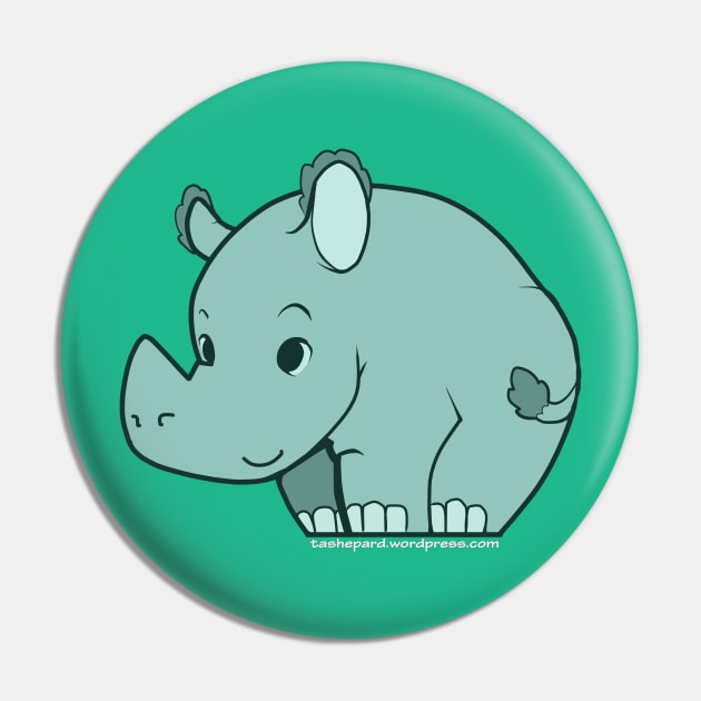 Rhino (green) Pin by taShepard