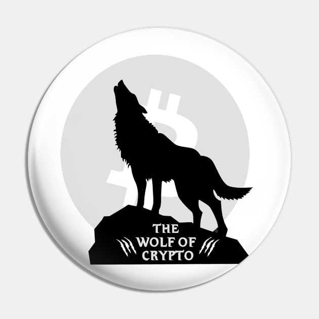 The Wolf Of Crypto Pin by kurticide