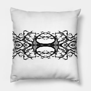 Mystical Baobab symmetrical abstract art Pillow