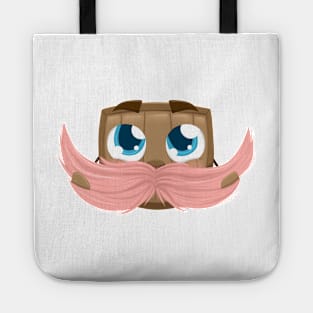 Pink Mustache Time Tote