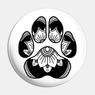 Mandala Paw Print Pin