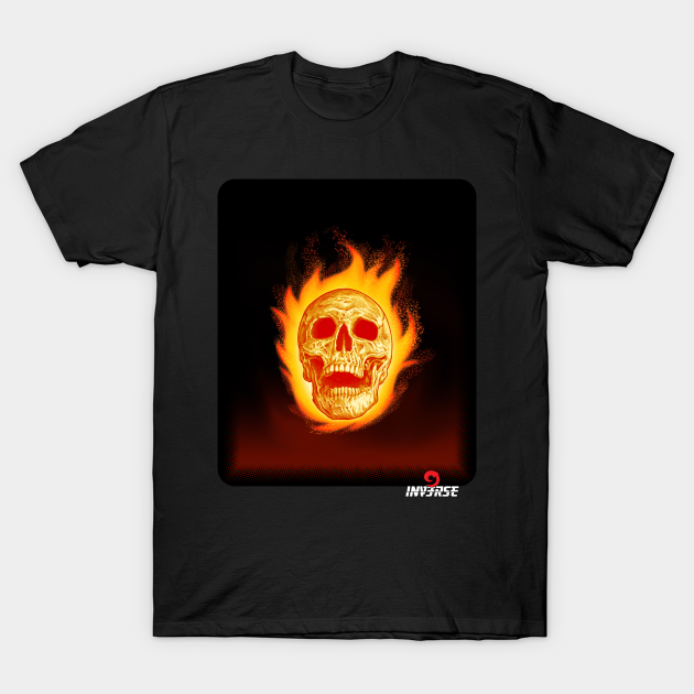 Discover Burning Skull - Skull And Bones - T-Shirt