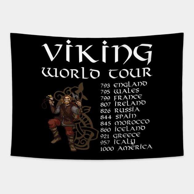 Viking World Tour Tapestry by Styr Designs