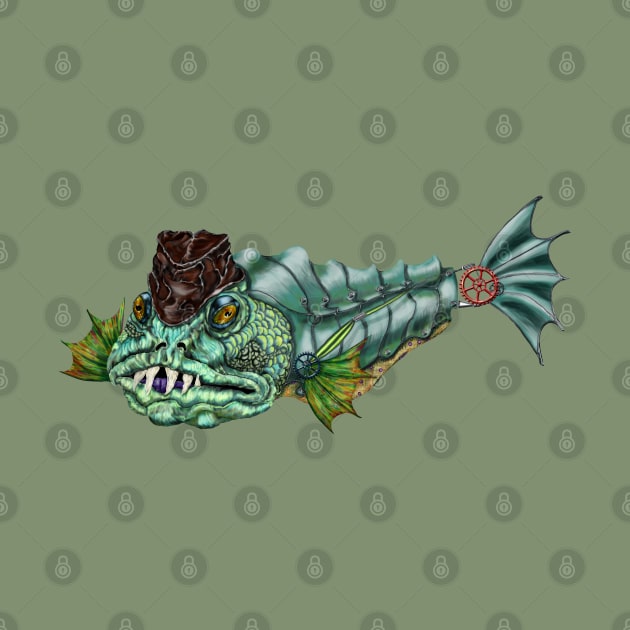 Hector Spittle the steampunk archer fish by rlnielsen4