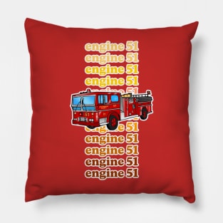 Engine 51 Pillow