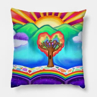 Welcome to Paradise Beyond the Rainbow Bridge Pillow