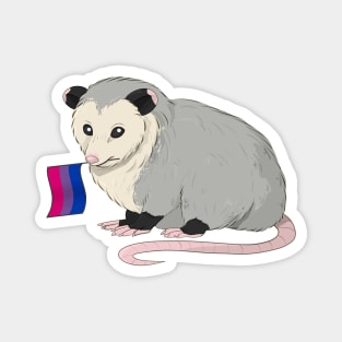 Bisexual Pride Opossum Magnet