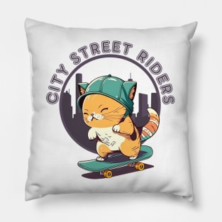 city street  riders Pillow