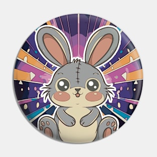 Happy Easter Bunny Pin