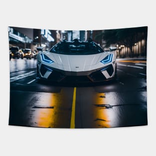 Chicago Night Ride Tapestry