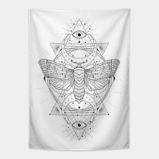 Satin Moth | Sacred Geometry Tapestry