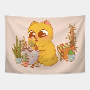 Passion for Plants Cat Tapestry