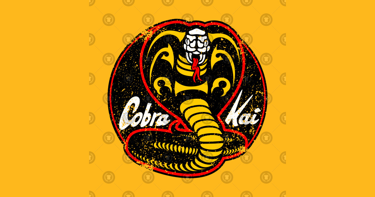 Cobra Kai logo  distressed  Cobra Kai Logo  TShirt  TeePublic