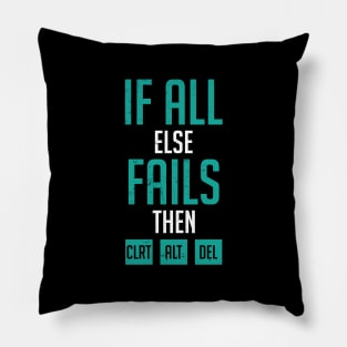 If all else fails then CLRT ALT DEL Pillow