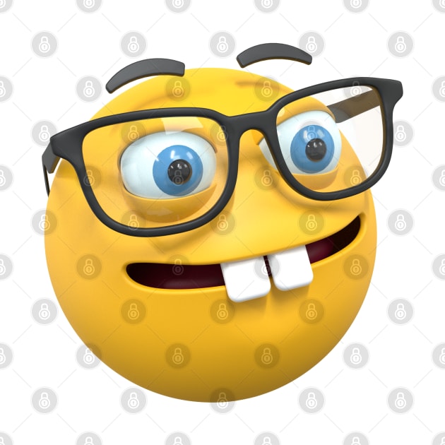 nerd face emoji by Peter smith