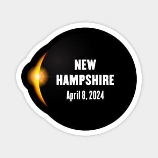 Total Solar Eclipse New Hampshire 2024 Magnet