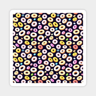 Deliciously Sweet Donut Pattern Design for Doughnut Lovers Magnet