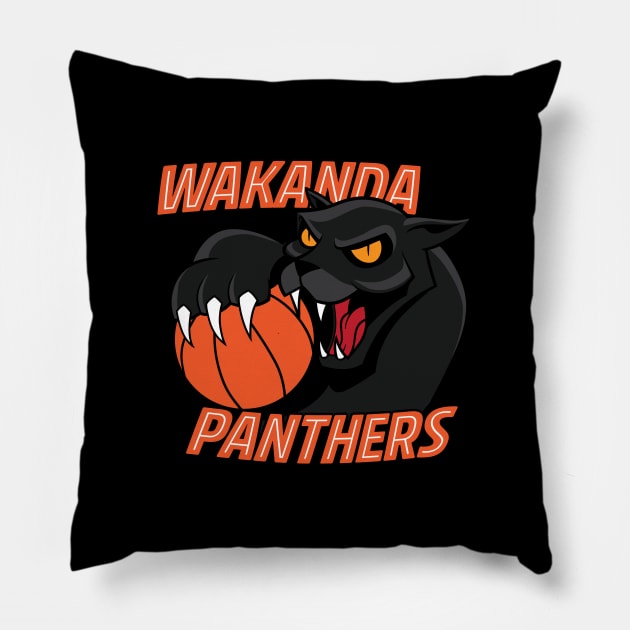 Wakanda Panthers Pillow by MustardSoda