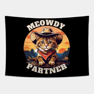 Meowdy Partner Cat Tapestry