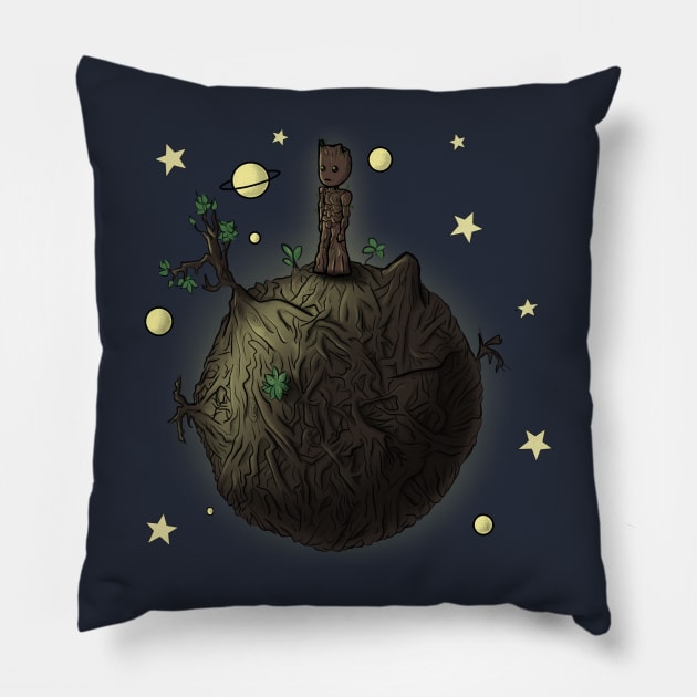 Le Petit Groot Pillow by MarianoSan