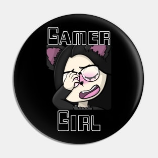 Gamer Girl, Wolf Girl, Facepalm. Twitch streamer emote Pin