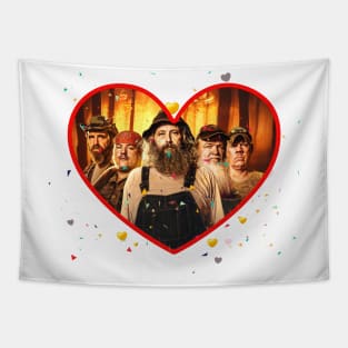 Mountain  Monsters Valentine Tapestry