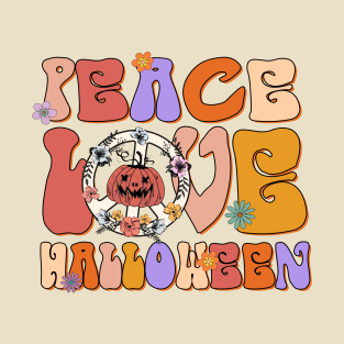 Peace Love Halloween T-Shirt