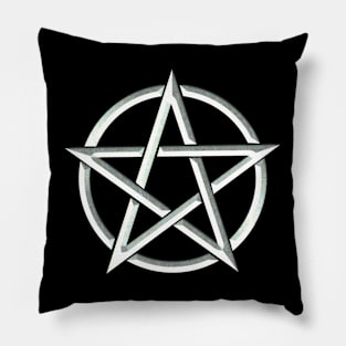 White Pentagram Pillow